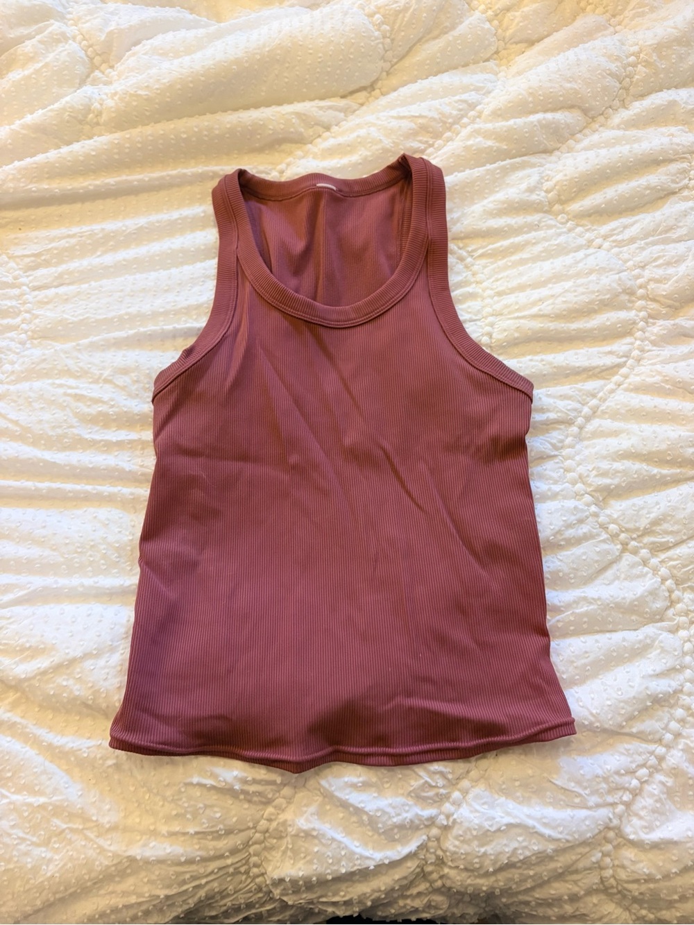 ALO Yoga Ribbed Tank Top in Pink